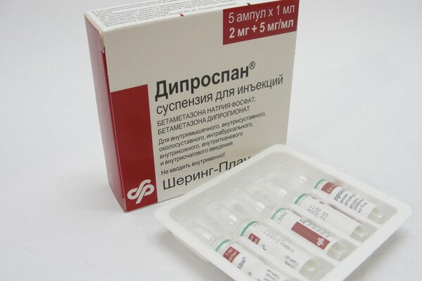 Дипроспан – ціна, інструкція, застосування Дипроспан – ціна, інструкція, застосування