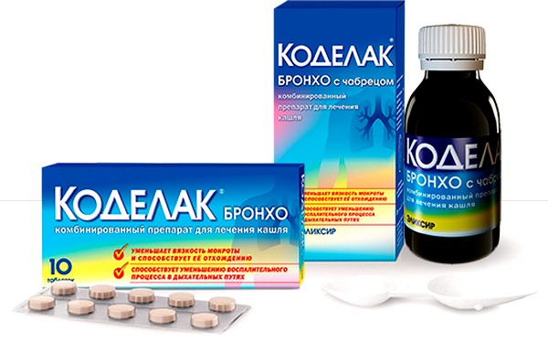 Коделак Бронхо в таблетках і сиропі