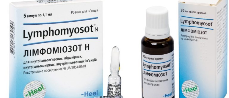 Інструкція по застосуванню препарату Лимфомиозот для дітей та дорослих при аденоїдах