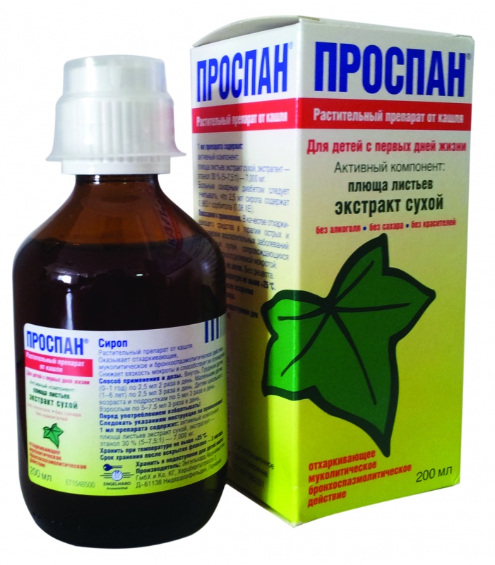 Проспан Сироп від кашлю — використання препарату для дорослих і дітей, застосування при застудних захворюваннях