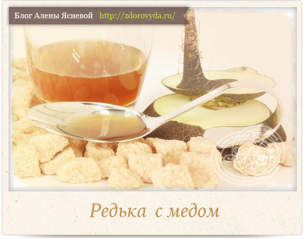 Редька з медом від кашлю – рецепт