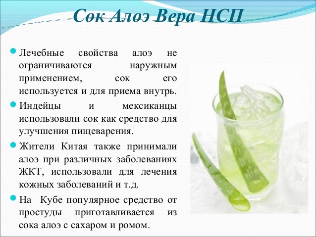 Сік алое від нежитю – як приготувати дорослим для лікування