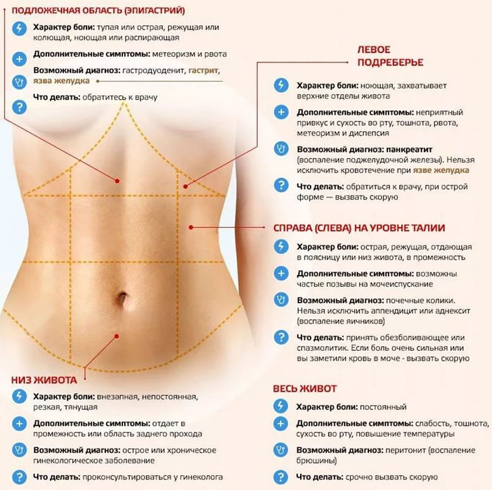 Що болить у лівому боці живота: гострий, тупий і ниючий біль