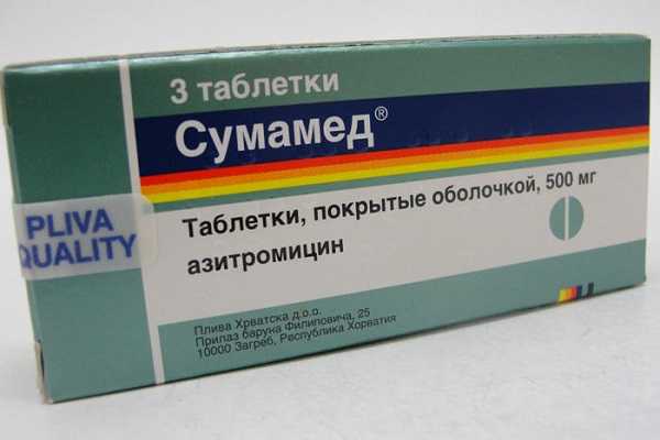 Сумамед при ангіні у дітей дозування