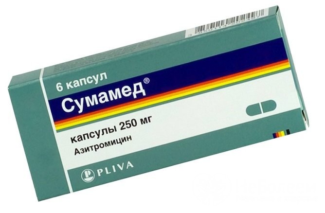 Сумамед при гнійної ангіни у дорослих