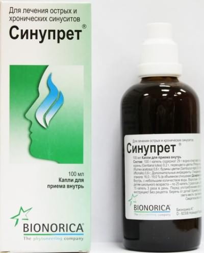 Таблетки і краплі Синупрет при гаймориті: інструкція, відгуки, ціна