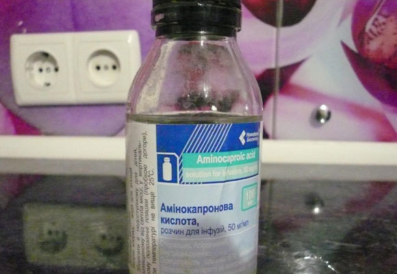 Застосування Амикопроновой кислоти при проведенні інгаляцій при нежиті