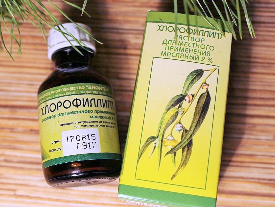 Застосування масляного хлорофіліпту для лікування